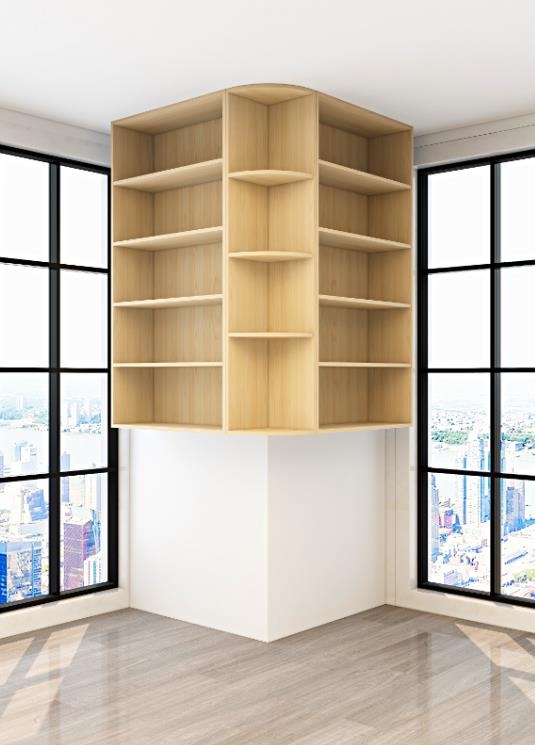 展示转角吊柜