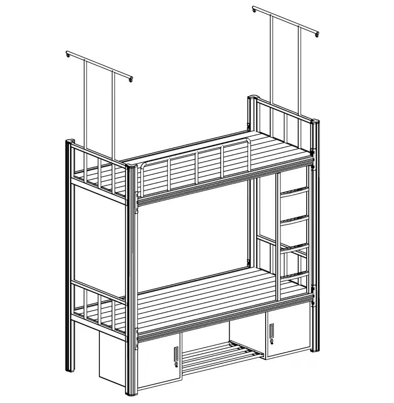 上下铺铁架床